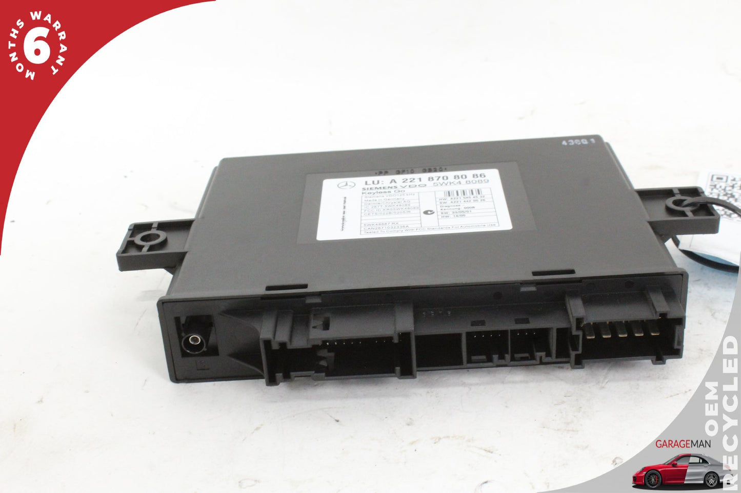 2007-2010 Mercedes W221 S550 CL550 Keyless Go Control Module 2218708086 OEM