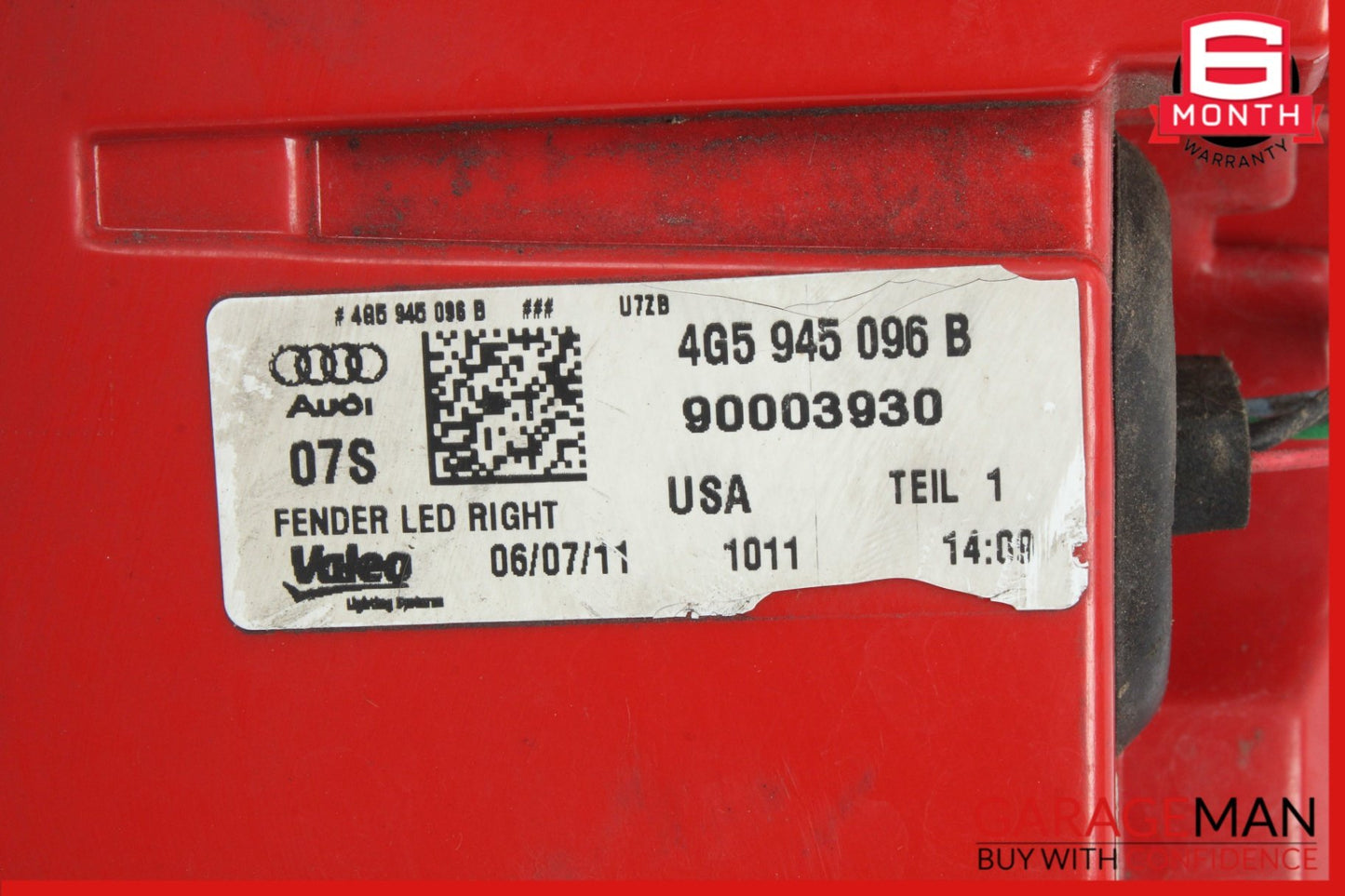 2012-2015 Audi A6 C7 Sedan Rear Right Outer Tail Light 4G5945096B OEM
