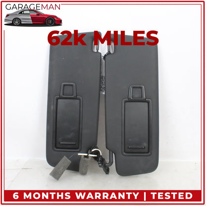 2019-2025 Audi Q3 Front Left and Right Side Sunvisor Sun Visor Black Set OEM