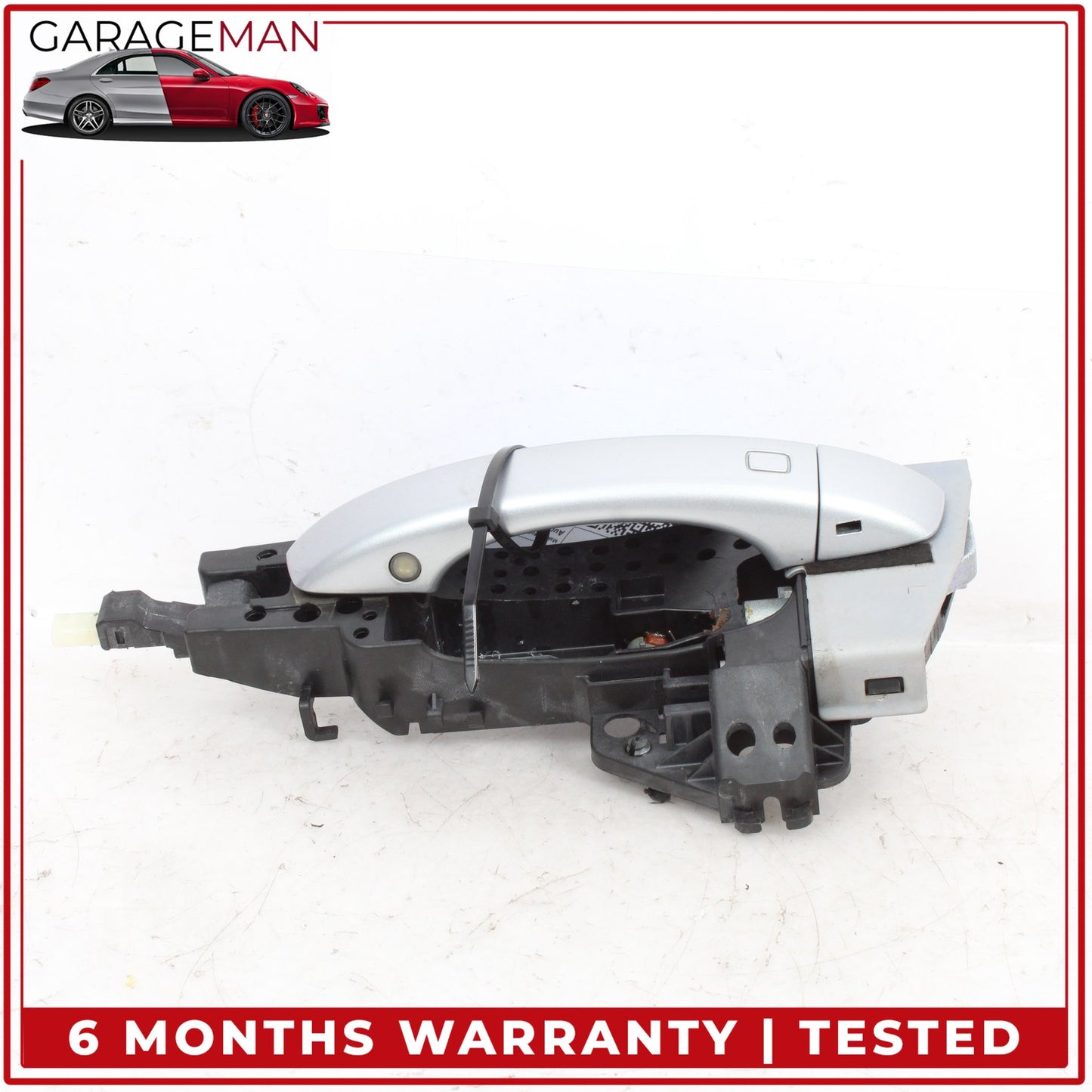 2017-2024 Audi Q7 Front Left Side Exterior Door Handle Silver 4M1837885A OEM