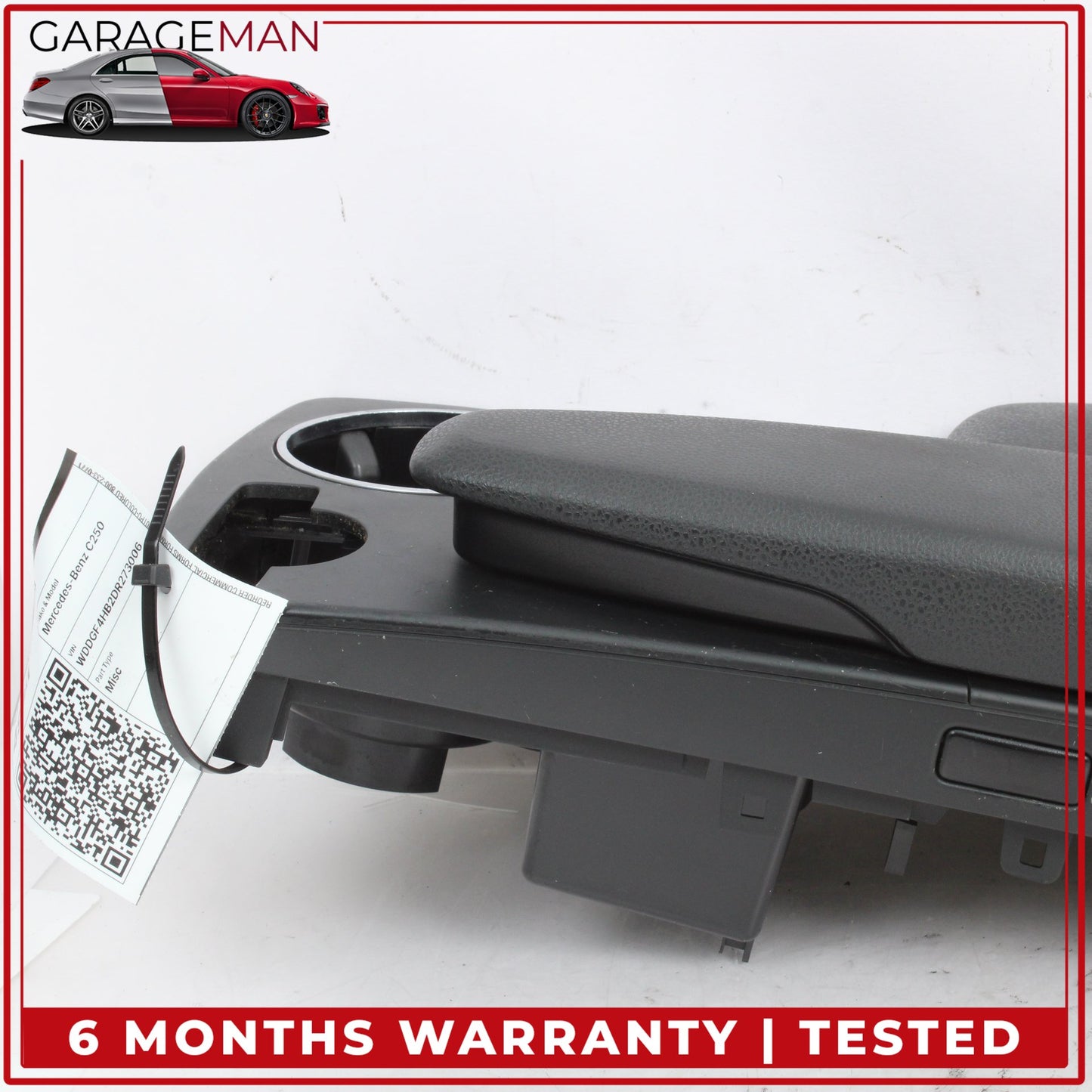 2008-2014 Mercedes W204 C250 Front Center Console Armrest Dual Cup Holder OEM