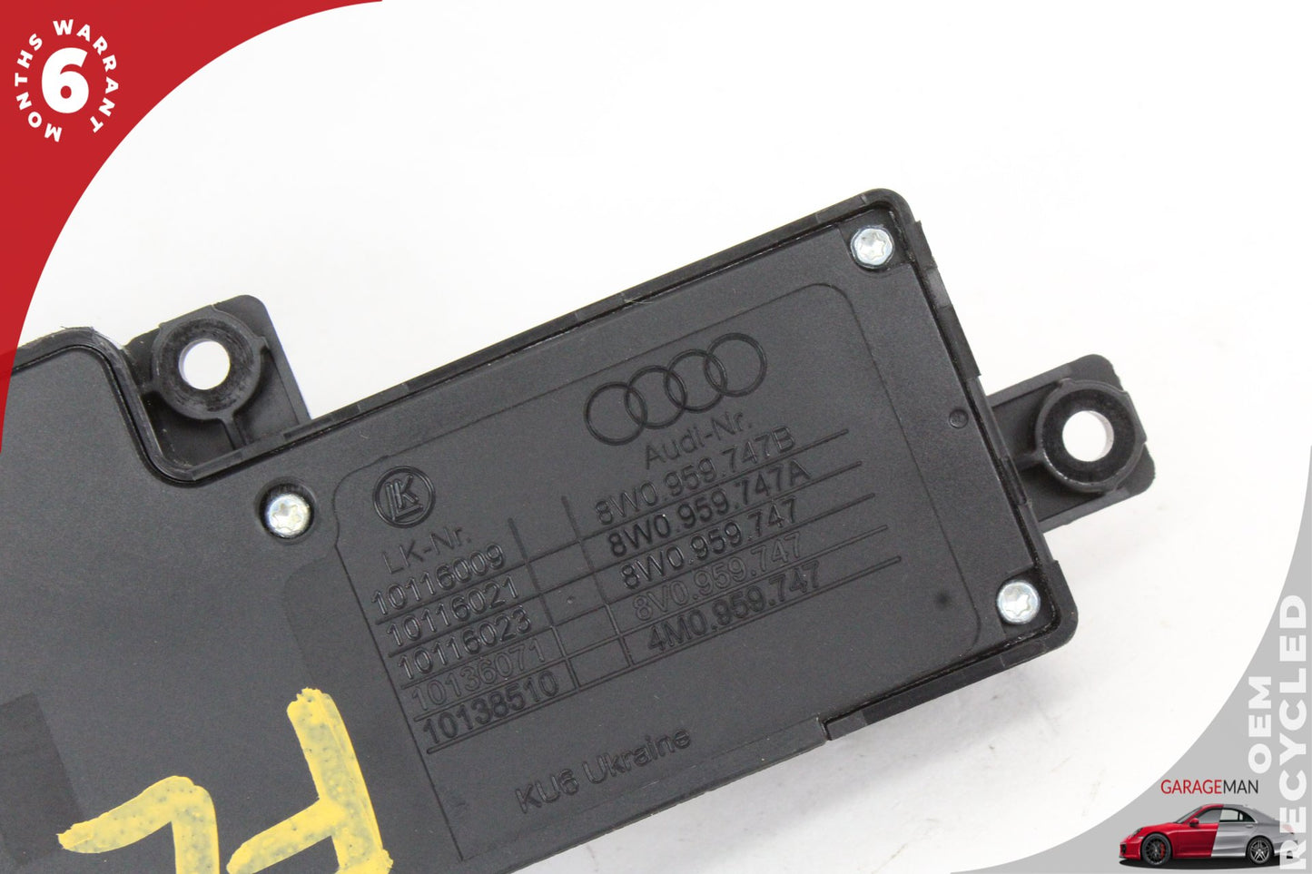 15-24 Audi A3 8V Sedan Front Left Side Seat Adjustment Switch 8K0959747 Genuine