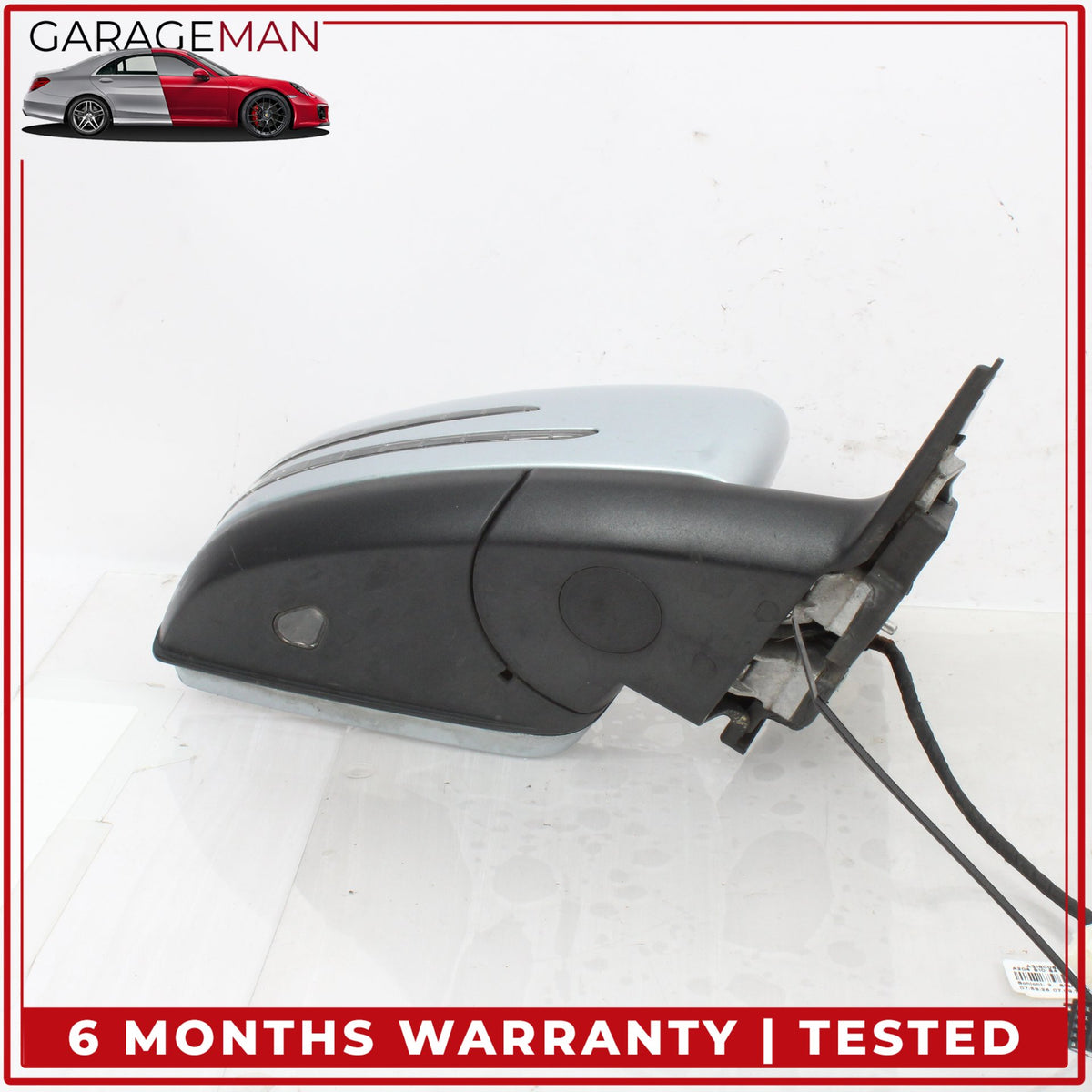 2012-2014 Mercedes W204 C250 Right Door Rear View Mirror Silver Metallic OEM