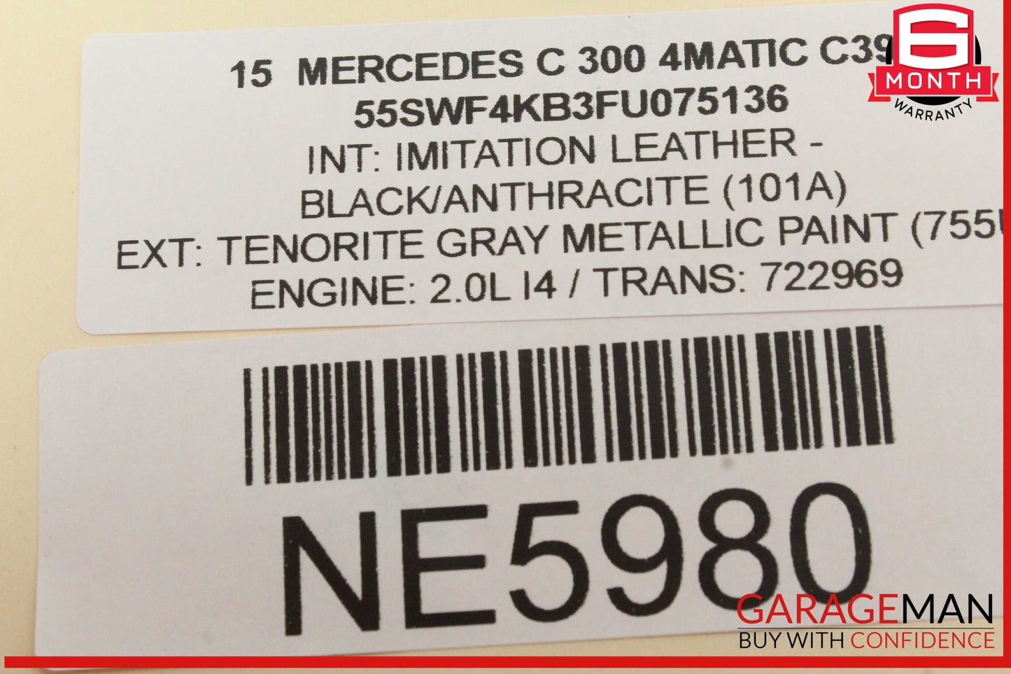 2015-2018 Mercedes W205 C300 Front Left Radiator Bracket Support 2056207900 OEM