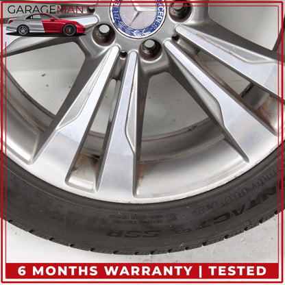 2014-2017 Mercedes W222 S550e S600 Rear Wheel Rim w/ Tire 9.5JX19H2 ET43.5 OEM