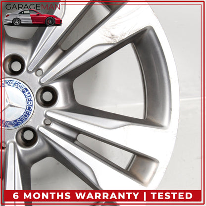 2014-2016 Mercedes W212 E350 Twin 5 Spoke Wheel Rim 8.5JX18H2ET48 2124015702 OEM