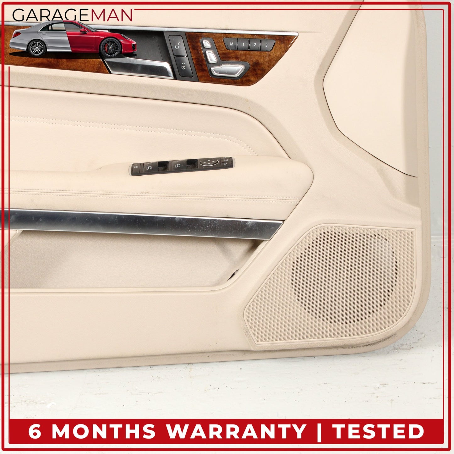 2014-2017 Mercedes C207 E400 Coupe Front Left Side Door Trim Panel Beige OEM