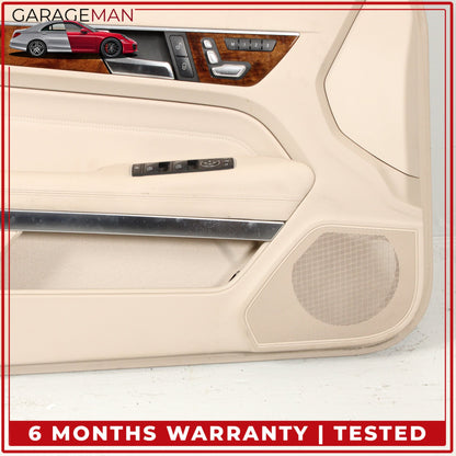 2014-2017 Mercedes C207 E400 Coupe Front Left Side Door Trim Panel Beige OEM