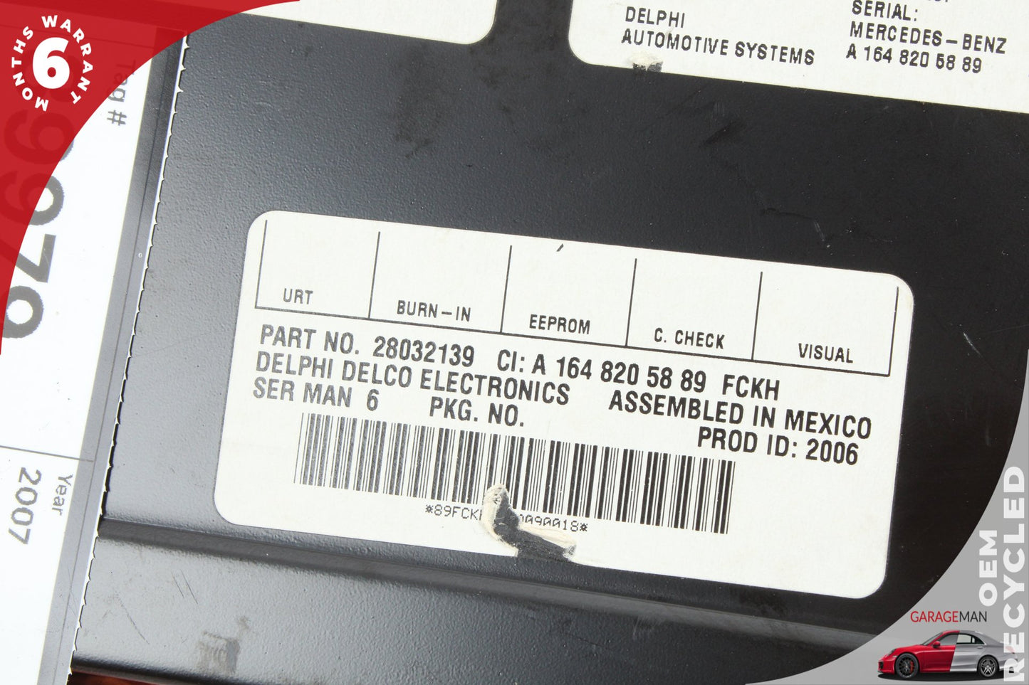 2003-2011 Mercedes X164 GL450 Sirius Satellite Radio Receiver 1648205889 OEM