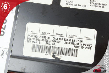 2003-2011 Mercedes X164 GL450 Sirius Satellite Radio Receiver 1648205889 OEM