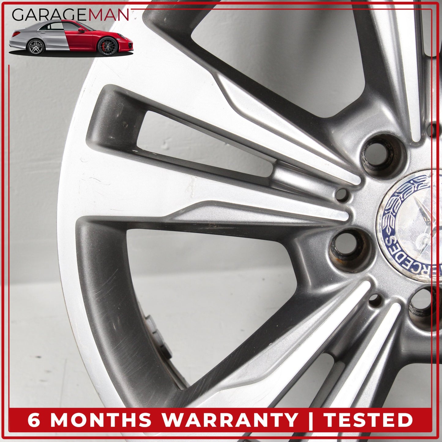 2014-2016 Mercedes W212 E350 Twin 5 Spoke Wheel Rim 8.5JX18H2ET48 2124015702 OEM
