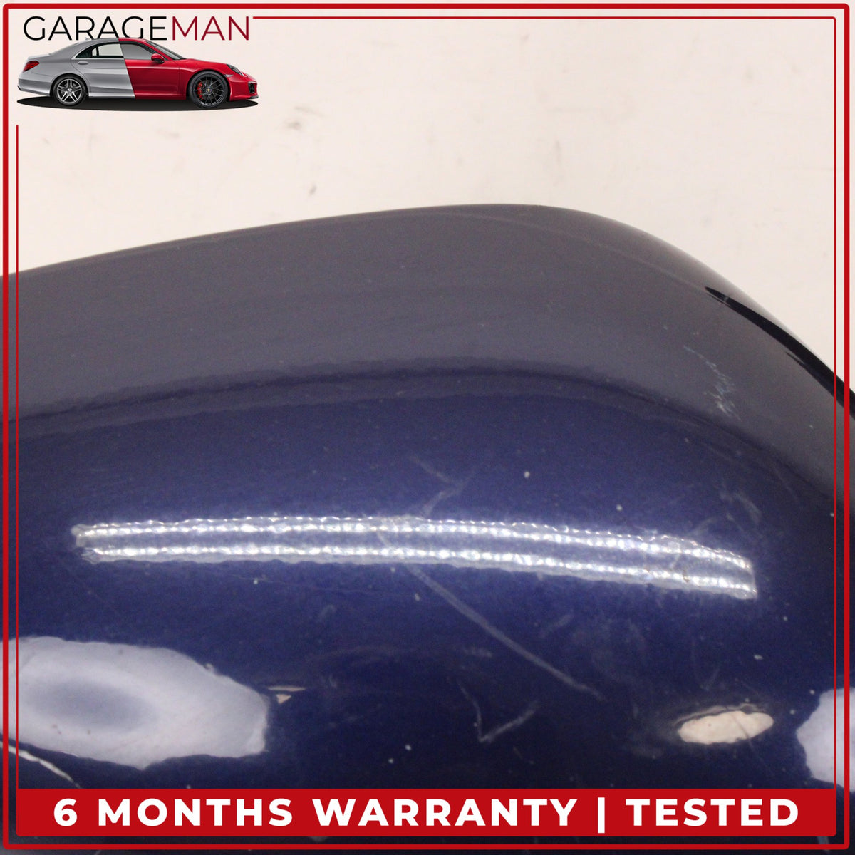1999-2005 Porsche 911 Carrera 996 Right Door Rear View Mirror Blue Metallic OEM