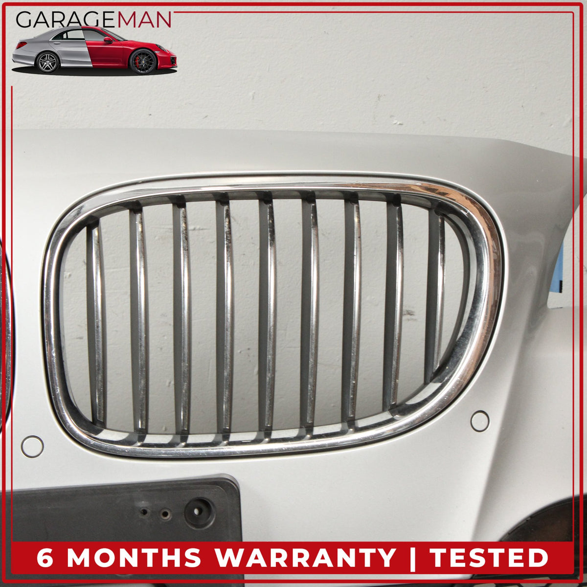2013-2015 BMW 740i F01 Front Bumper Cover Panel Silver Metallic 7332262 OEM
