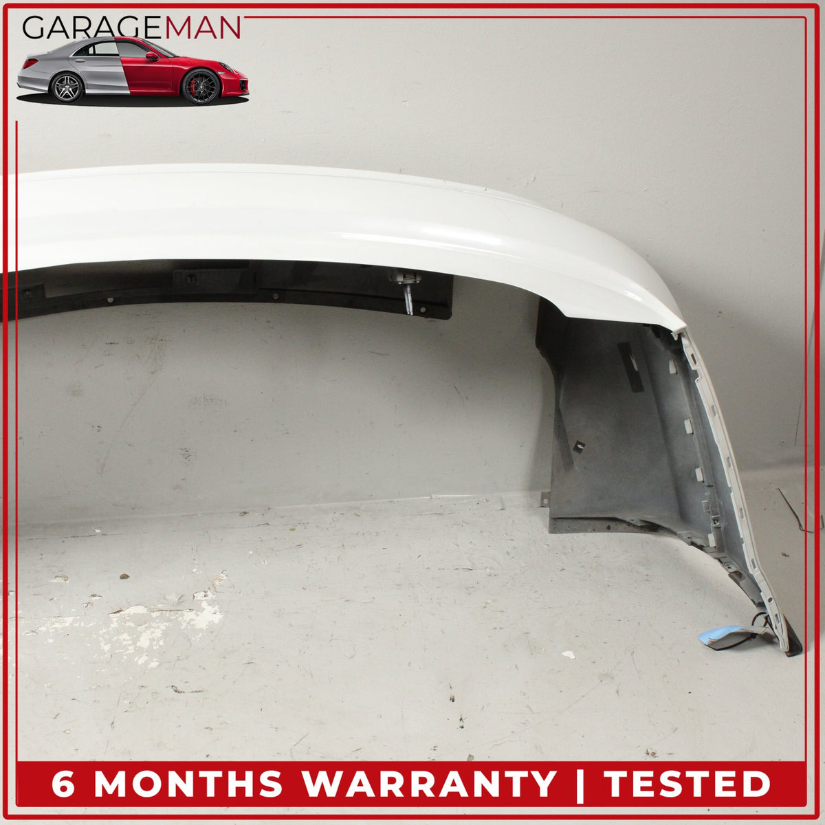 2010-2015 Audi Q7 Rear Bumper Cover Panel Glacier White Metallic OEM