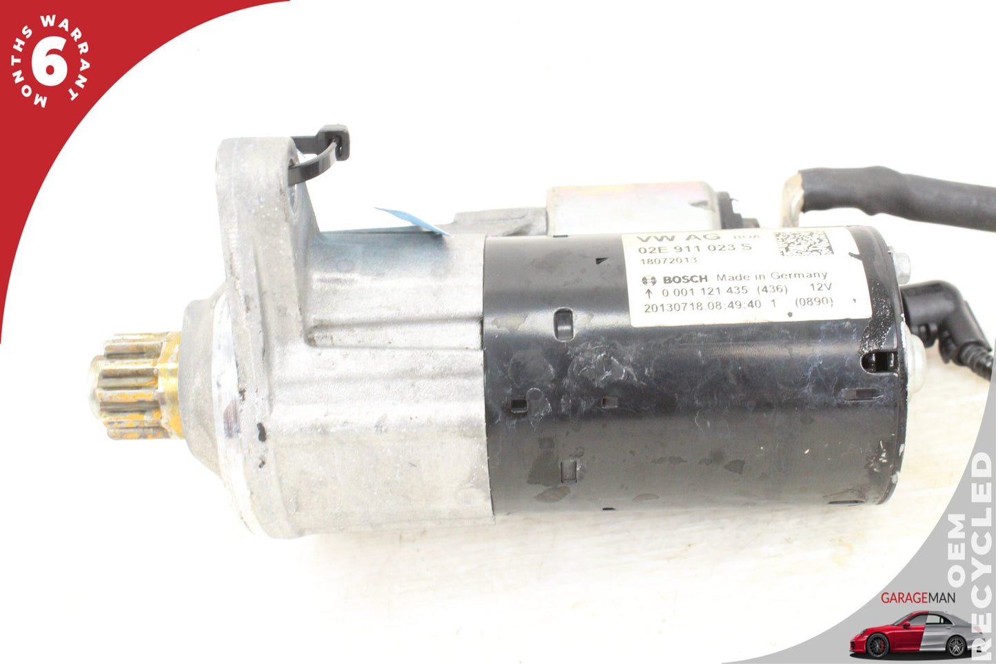 2008-2015 Audi TT 8J Engine Motor Starter 02E911023S OEM