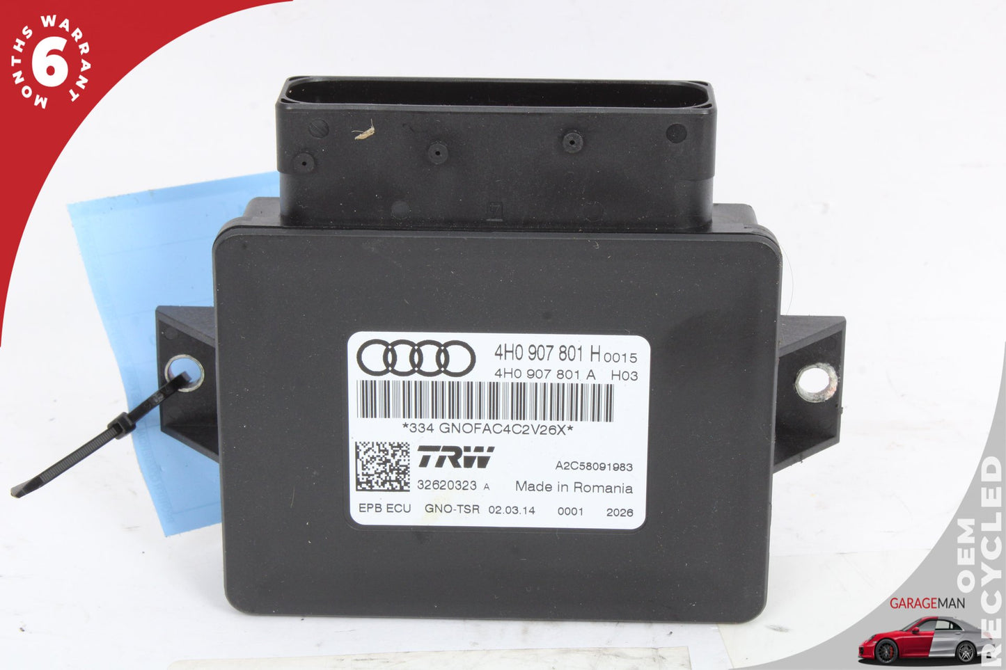2012-2018 Audi A6 A7 Electronic Parking Brake Control Module 4H0907801 OEM