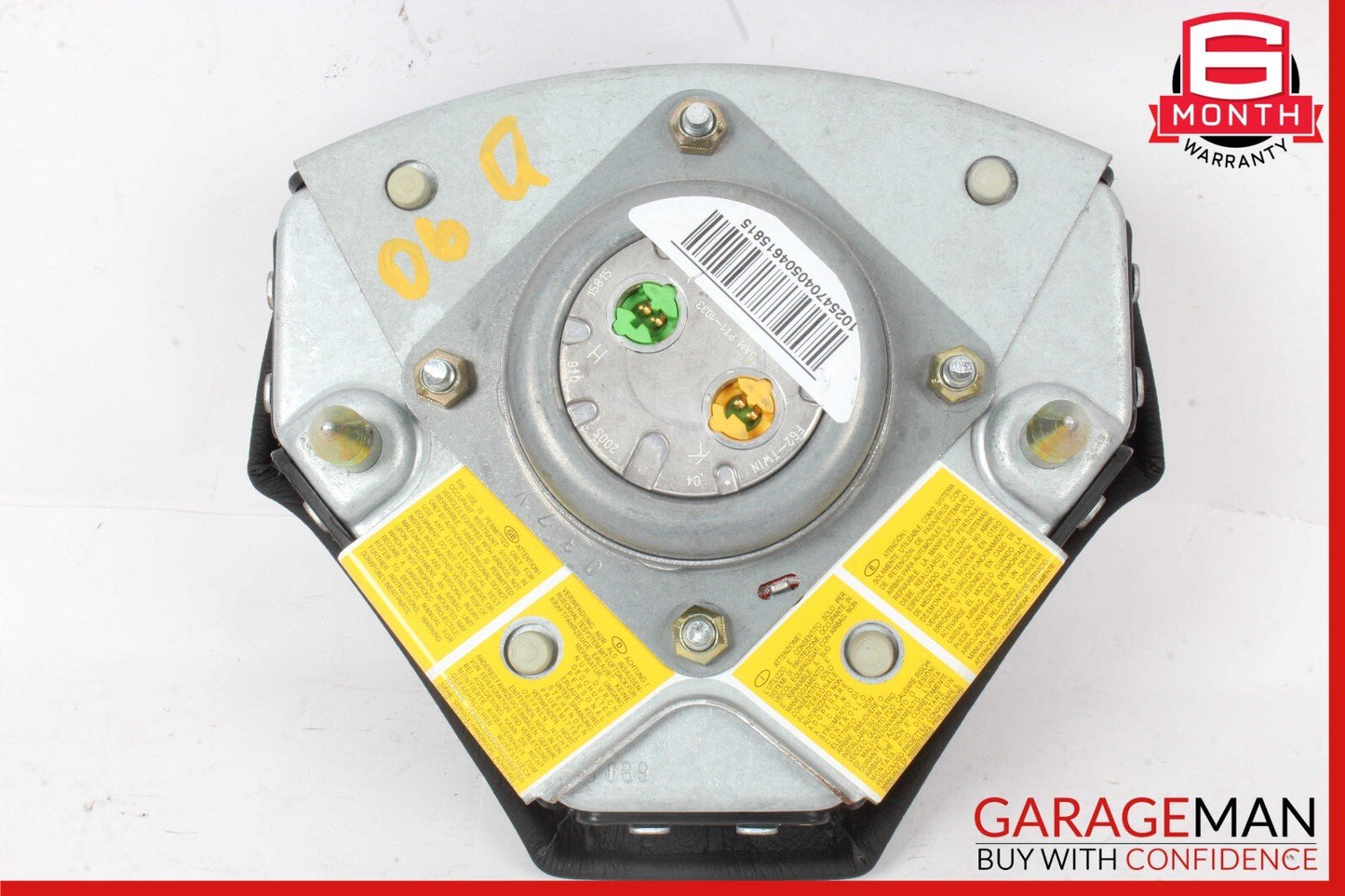03-13 Maserati Quattroporte M139 Steering Wheel Airbag Black OEM