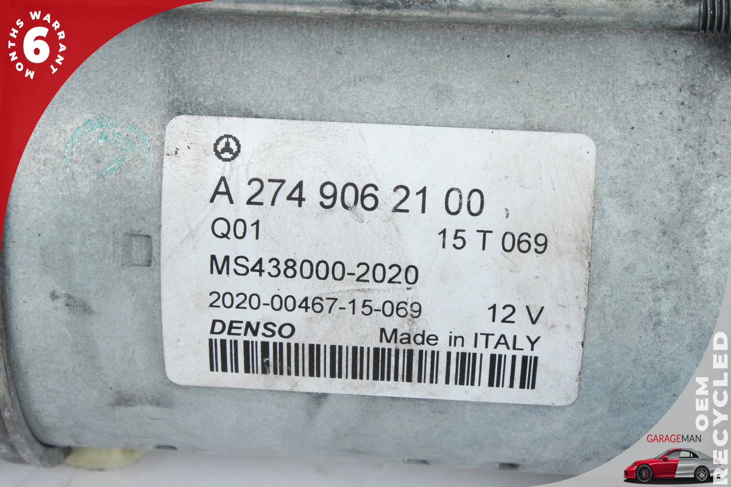 2015-2020 Mercedes W205 C300 Engine Starter Motor Denso 2749062100 OEM