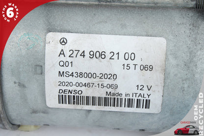 2015-2020 Mercedes W205 C300 Engine Starter Motor Denso 2749062100 OEM