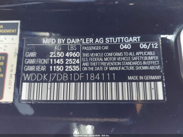 Parting Out- 2013 Mercedes-Benz E550 C207- 242