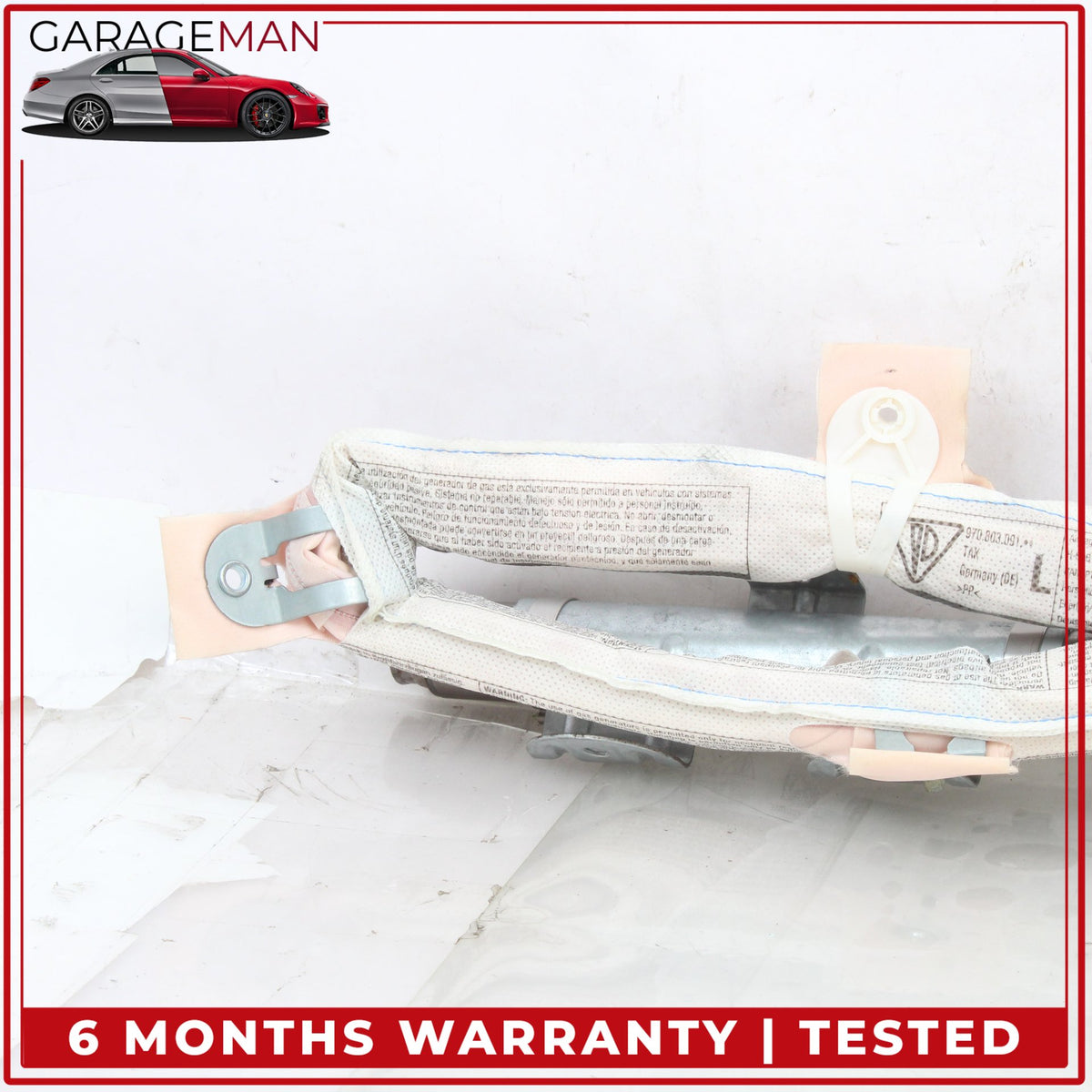 2010-2016 Porsche Panamera 970 Left Upper Roof Curtain Air Bag 97080309101 OEM