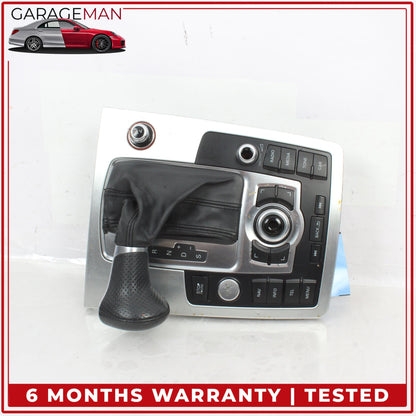 2013-2015 Audi Q7 Front Lower Center Console Shifter Boot Knob w/ Switches OEM