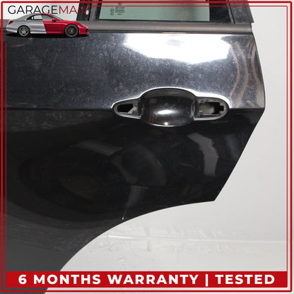 2007-2013 BMW X5 E70 Rear Left Side Door Shell Black w/ Window Regulator OEM