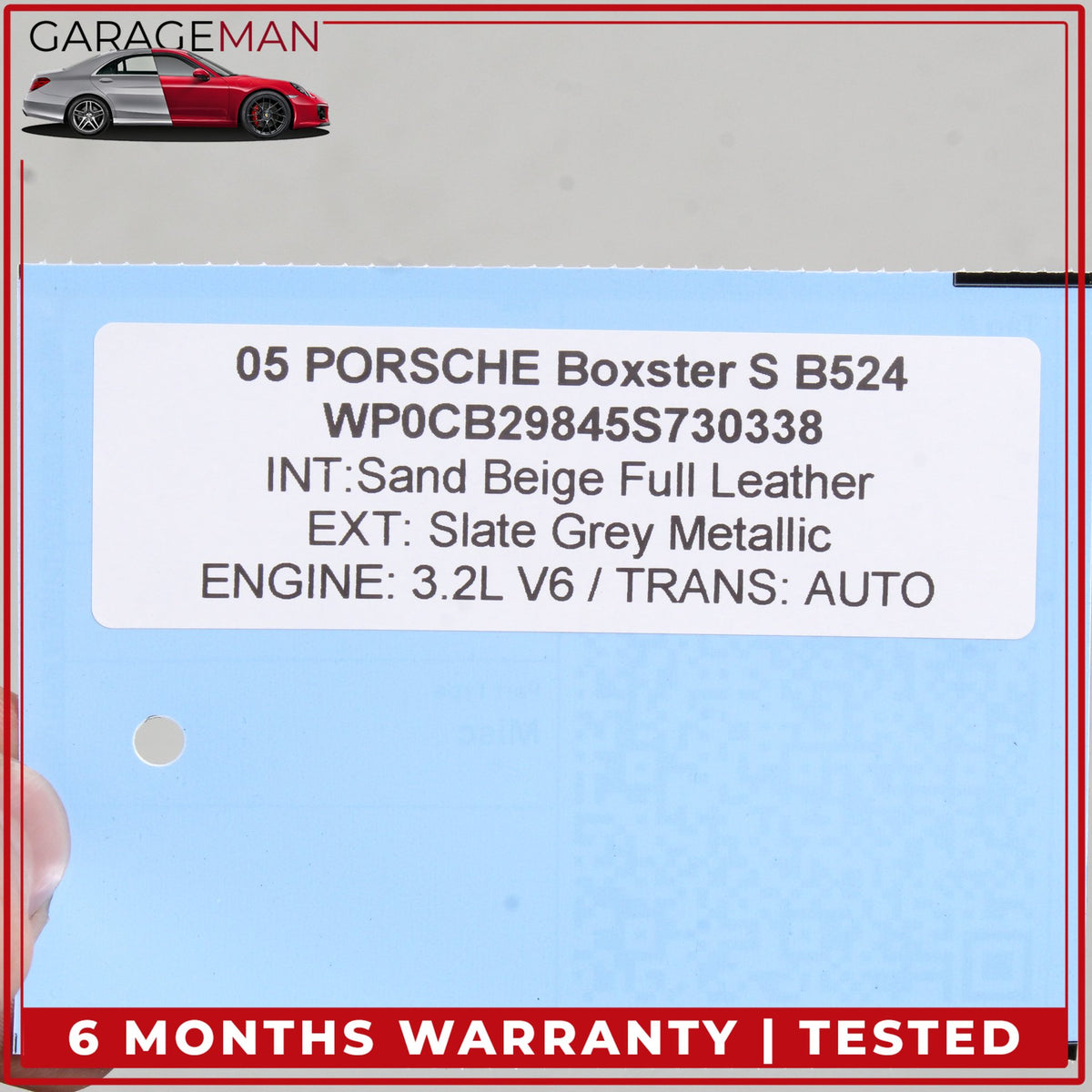 2005-2012 Porsche Boxster 987 Front Right Upper Seat Cushion OEM