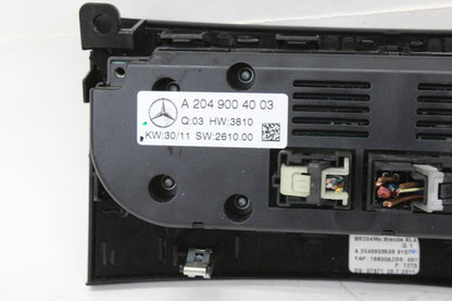 2012-2014 Mercedes C250 W204 AC Climate Control Panel 2049004003 Genuine