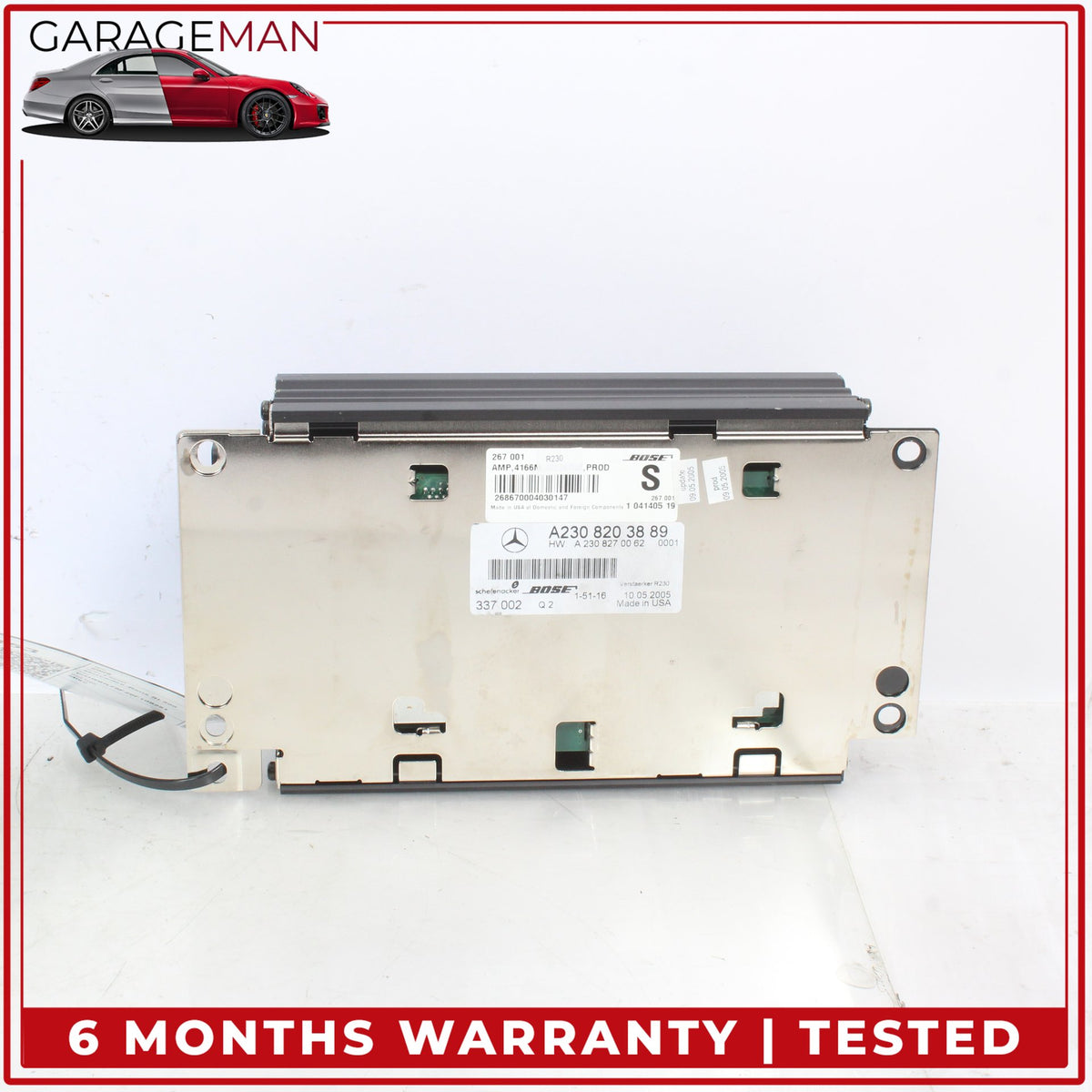 2005-2008 Mercedes R230 SL500 SL55 AMG Audio Amplifier AMP Bose 2308203889 OEM