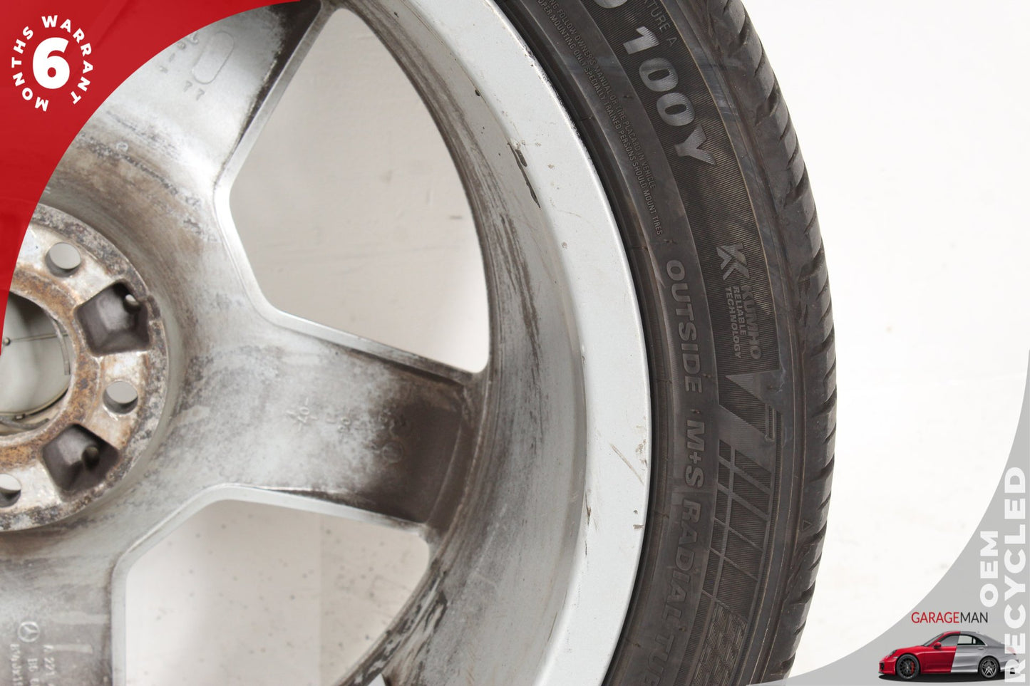 2007-2011 Mercedes W221 S550 S600 Front Wheel Rim w/ Tire 8.5JX19H2 ET43 OEM