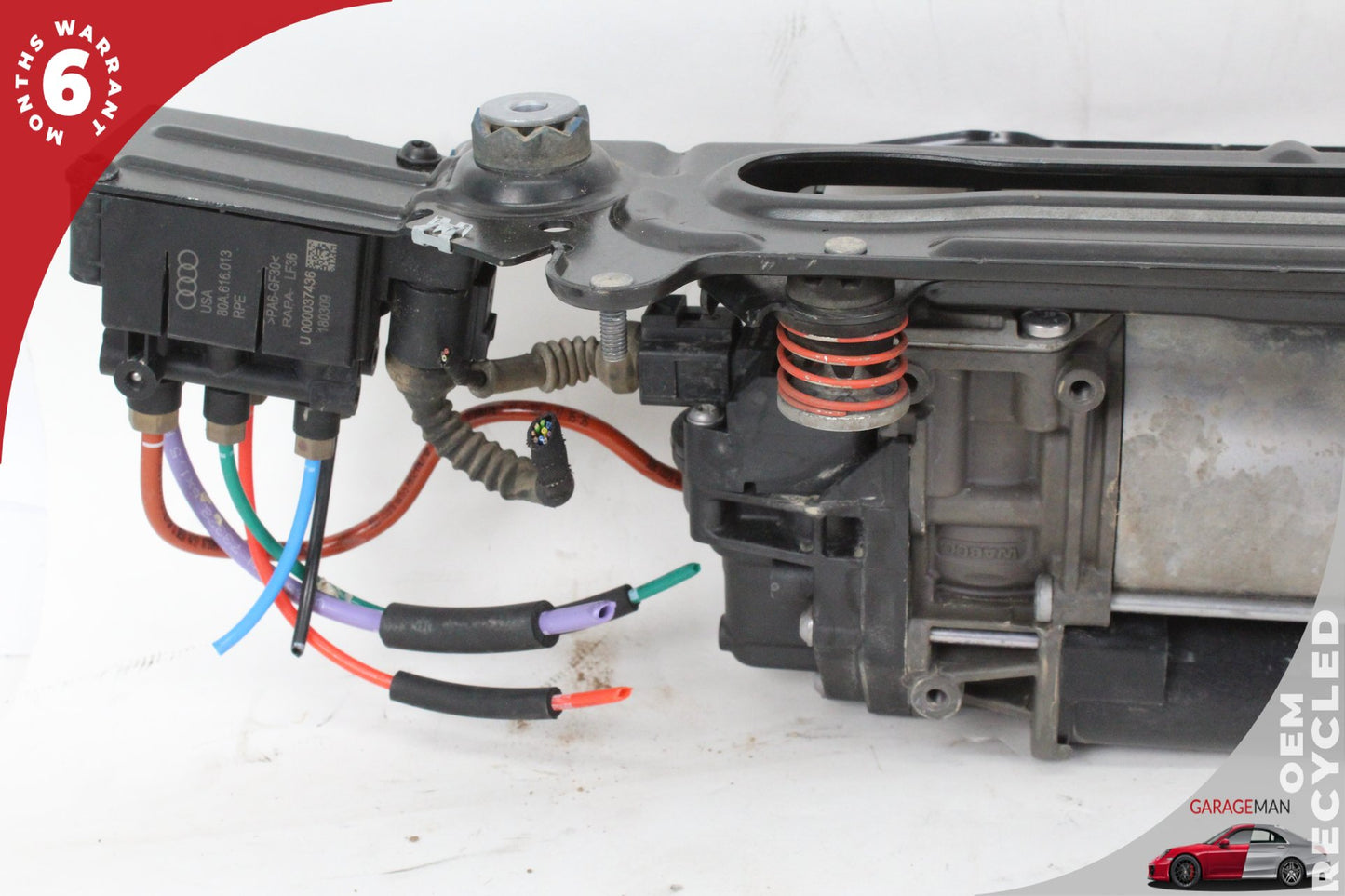 2018-2025 Audi SQ5 Q5 Air Suspension Compressor Pump w/ Bracket 80A616005E OEM