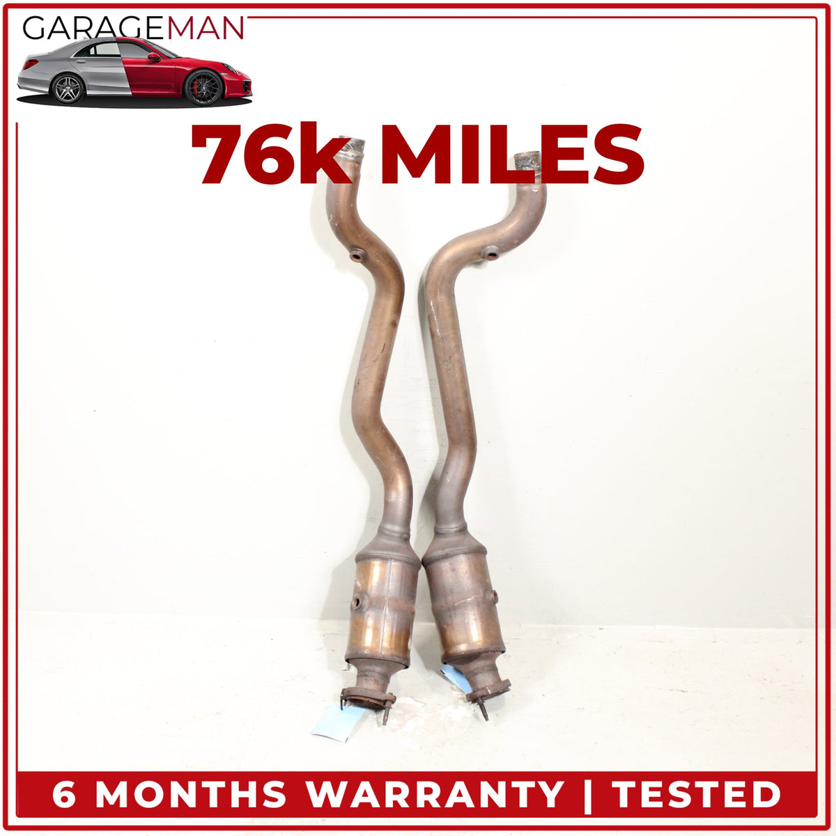 2016-2020 Jaguar F-Type X152 RWD Left and Right Side Exhaust Downpipe OEM