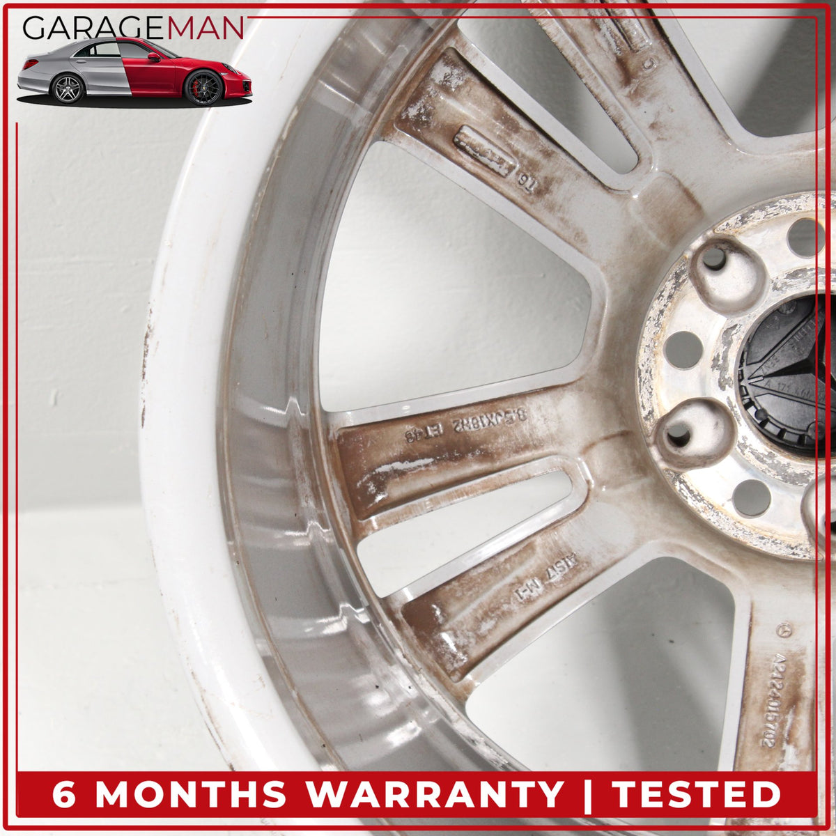 2014-2016 Mercedes W212 E350 Twin 5 Spoke Wheel Rim 8.5JX18H2ET48 2124015702 OEM