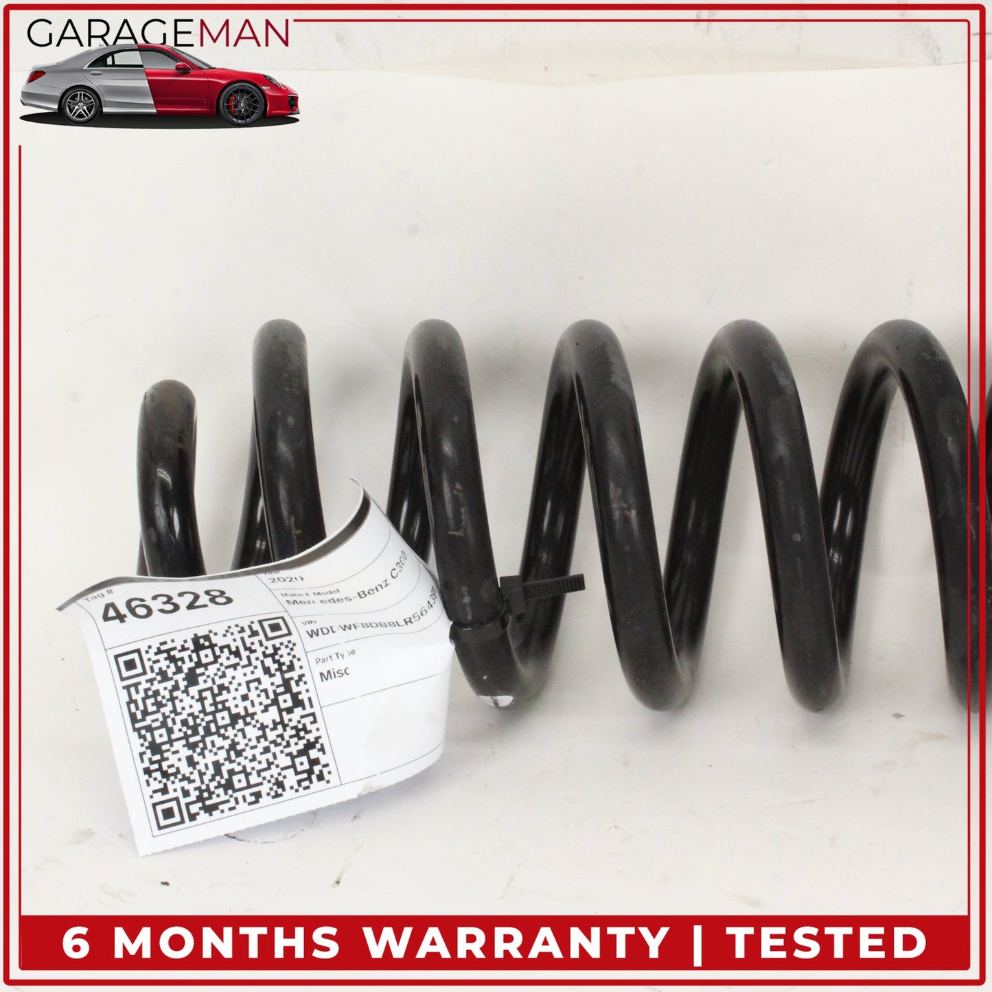 2015-2020 Mercedes W205 С300 Rear Left or Right Side Coil Spring 2053280337 OEM