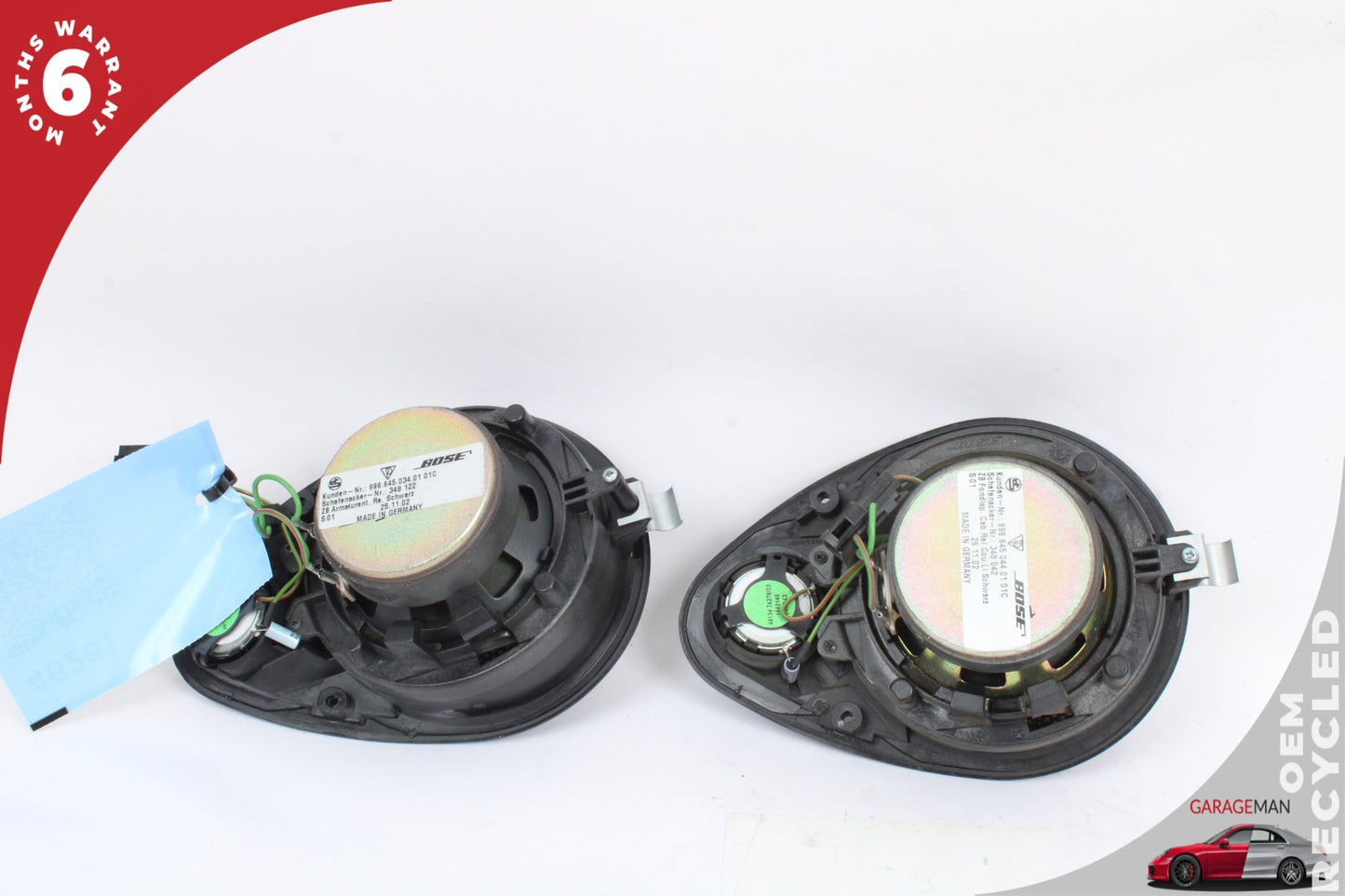 99-05 Porsche 911 996 Coupe Front Left and Right Dash Audio Speaker 99664503301