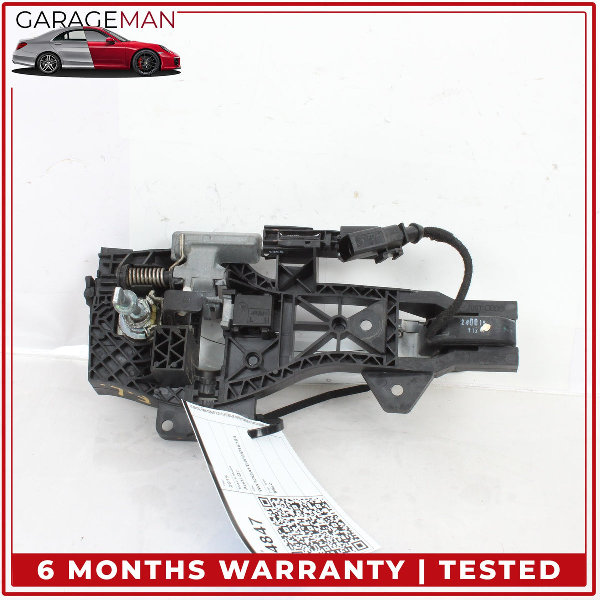 2007-2015 Audi Q7 Front Left Driver Side Exterior Door Handle White Metallic OEM