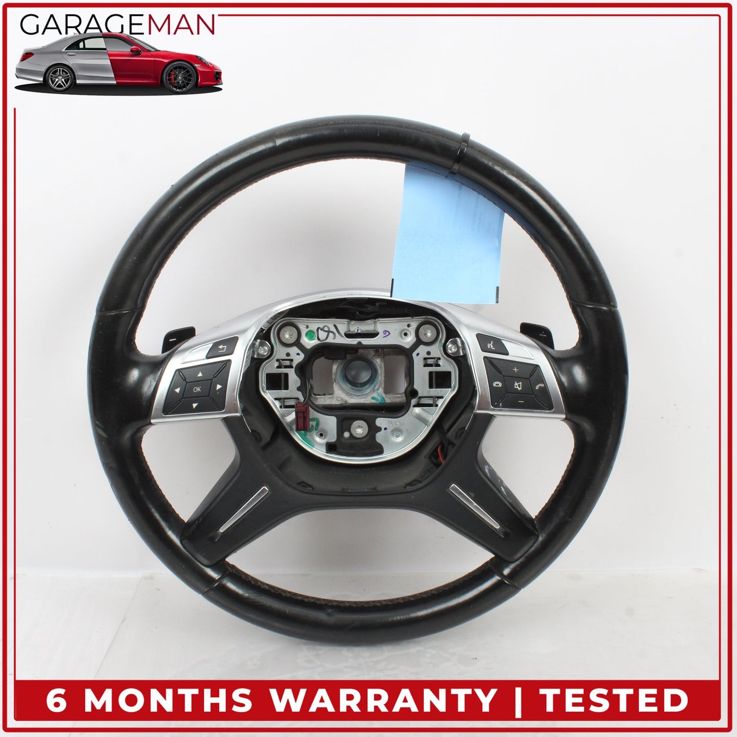 2012-2016 Mercedes W166 ML350 GL450 Driver Steering Wheel w/ Paddle Shifters OEM