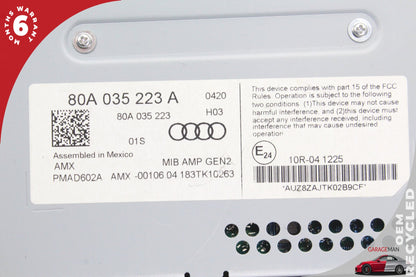 2018-2020 Audi Q5 SQ5 Audio Sound System Amplifier AMP 80A035223A OEM