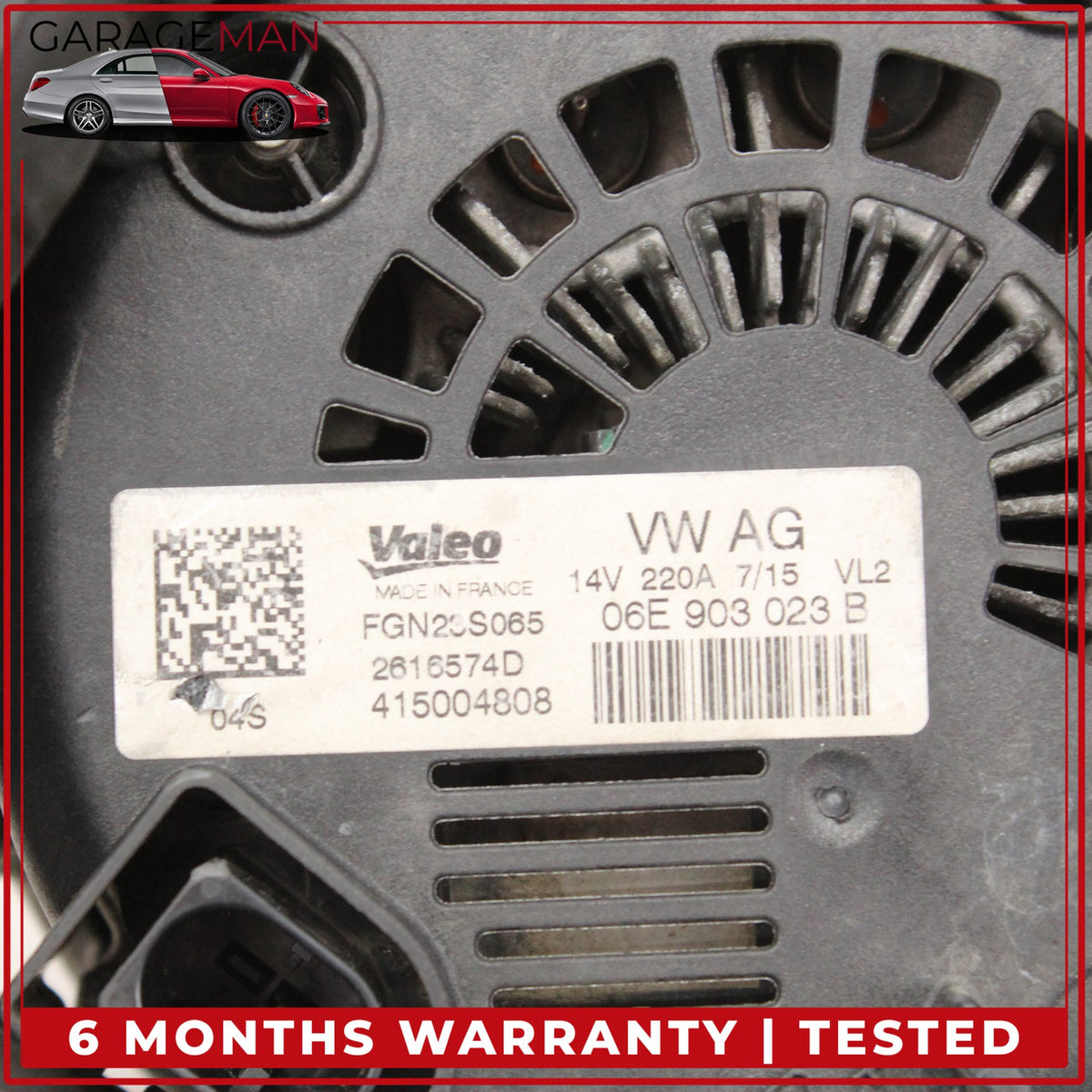 2013-2015 Audi Q7 4L 3.0L Alternator Generator 220A 14V 06E903023B OEM