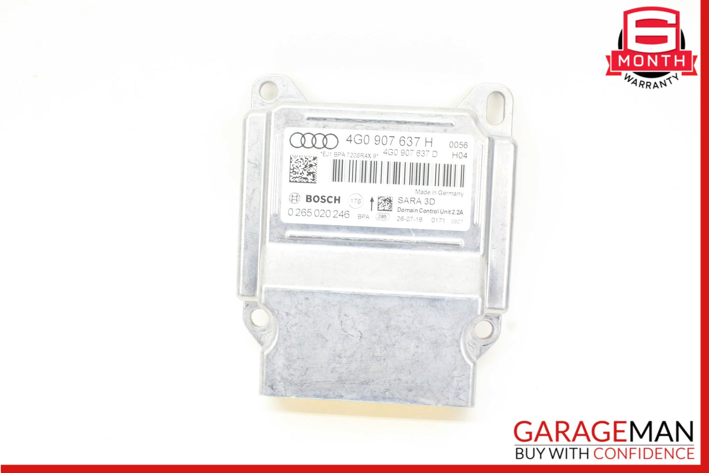 2012-2018 Audi A6 A7 Acceleration Yaw Rate Speed Sensor Module 4G0907637H OEM