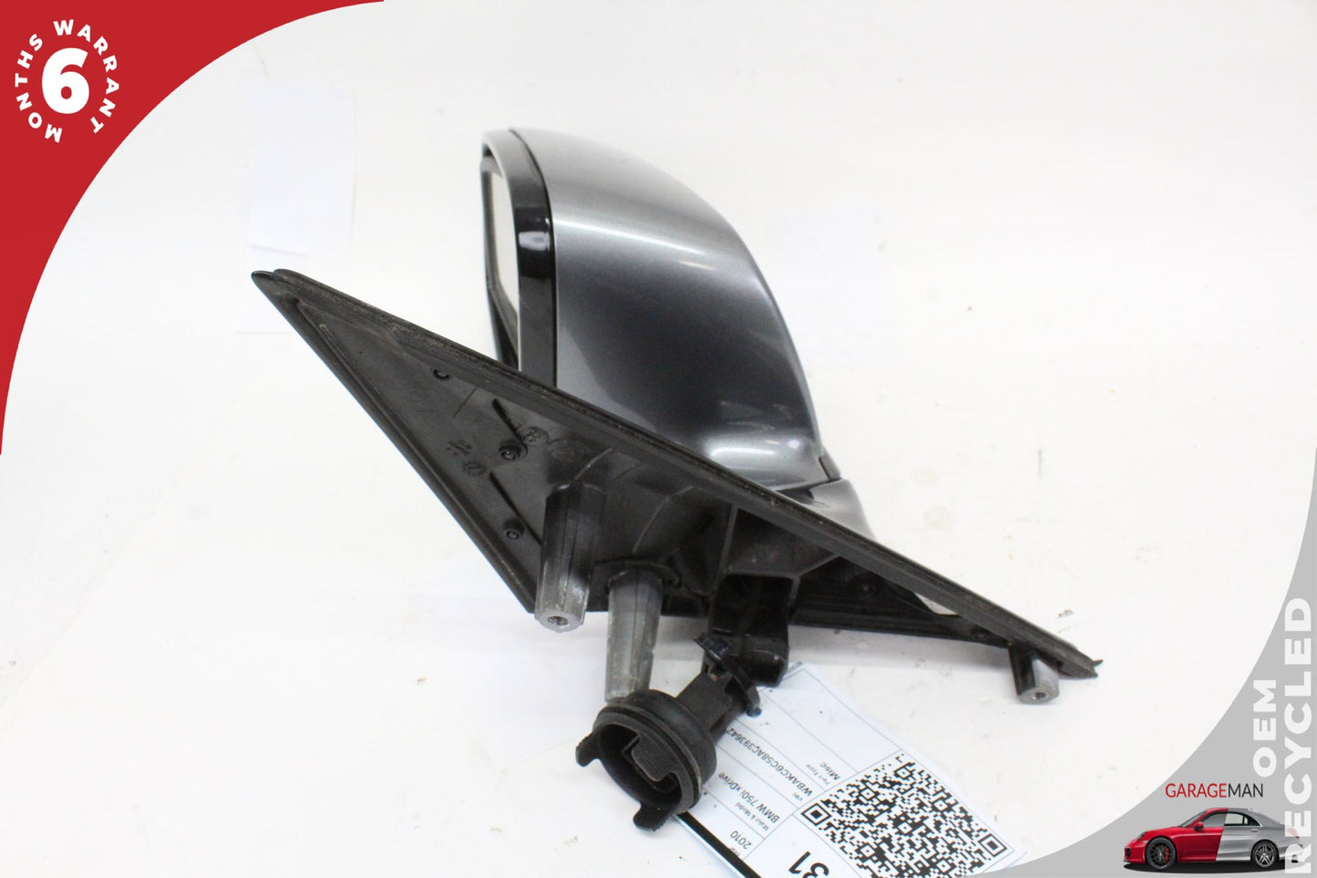 2009-2012 BMW 750i Front Left Driver Side Door Rear View Mirror 7176446 OEM