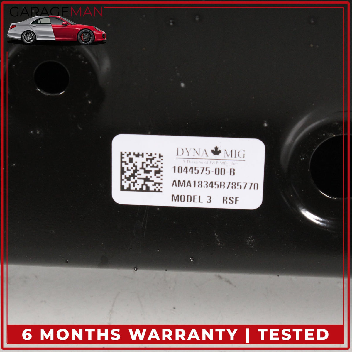 2017-2023 Tesla Model 3 Rear Subframe Crossmember w/ Sway Bar 104457500B OEM