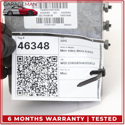 2017-2019 Mercedes-Benz E400 W213 Station Wagon ABS Anti Lock Brake Pump Module A2134311001