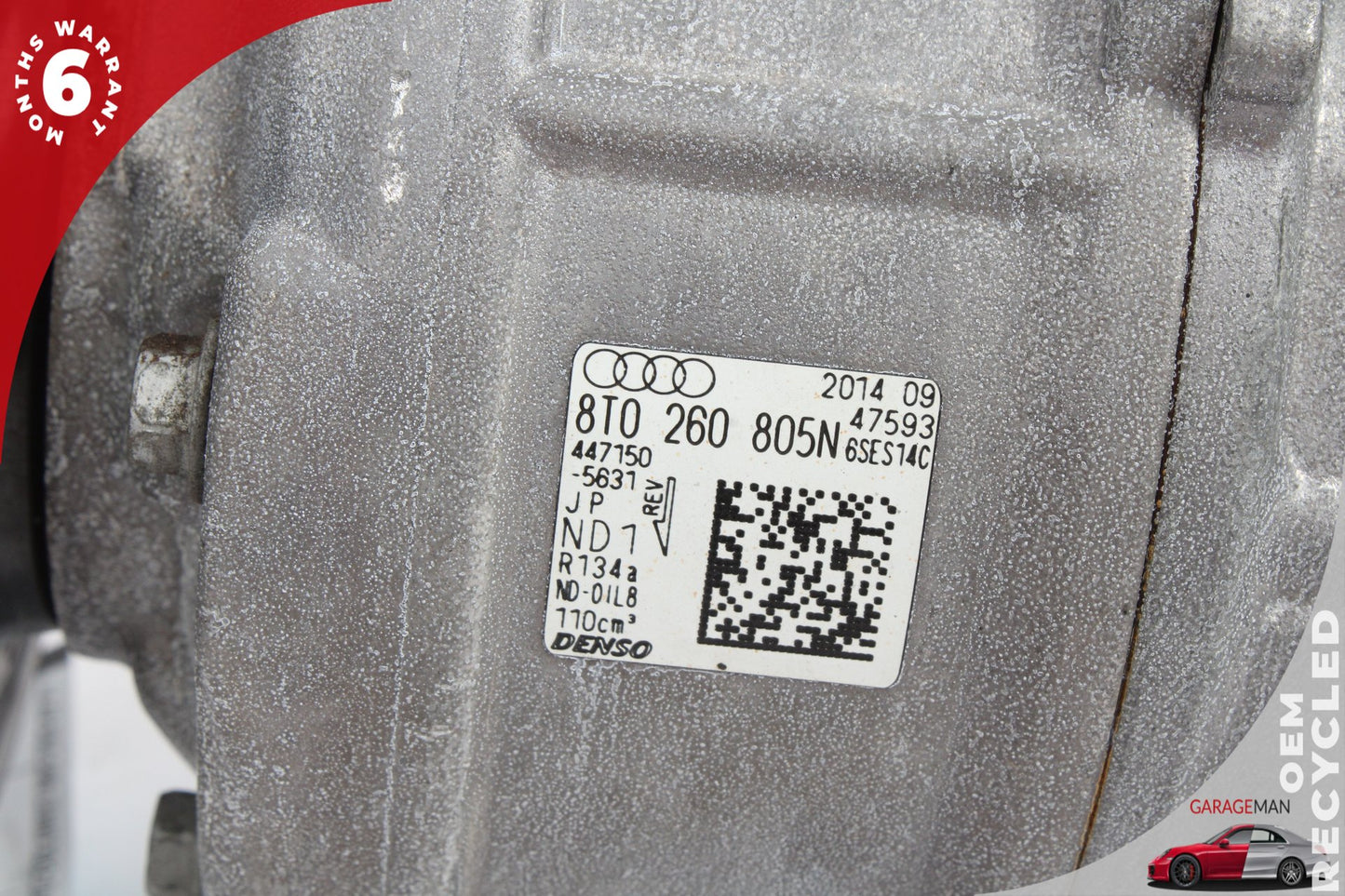 2012-2016 Audi A5 Sedan A/C Compressor 8T0260805N