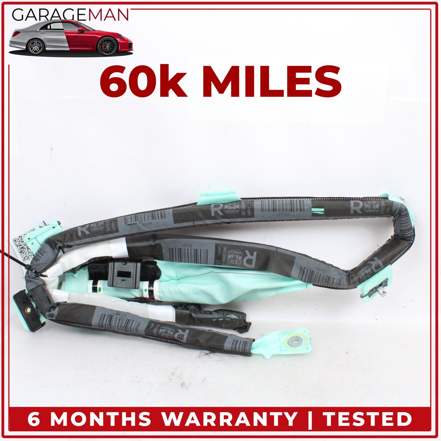 2014-2021 BMW i3 I01 Right Side Upper Roof Curtain Air Bag 72127406506 OEM
