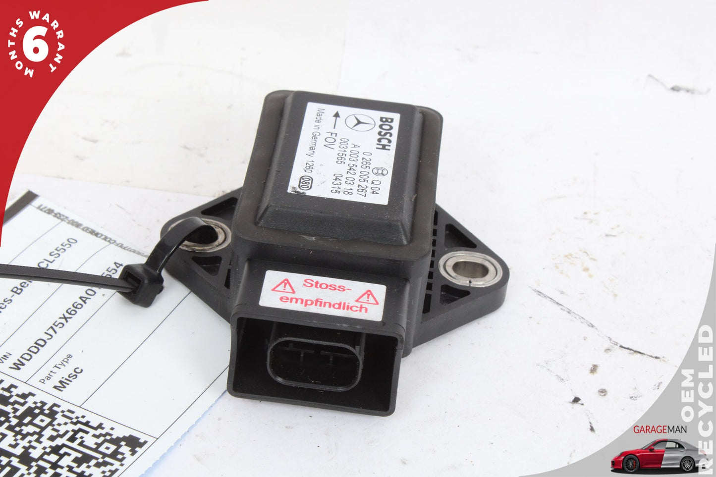 2003-2012 Mercedes W219 CLS550 Yaw Turn Rate Acceleration Sensor 0035420318 OEM