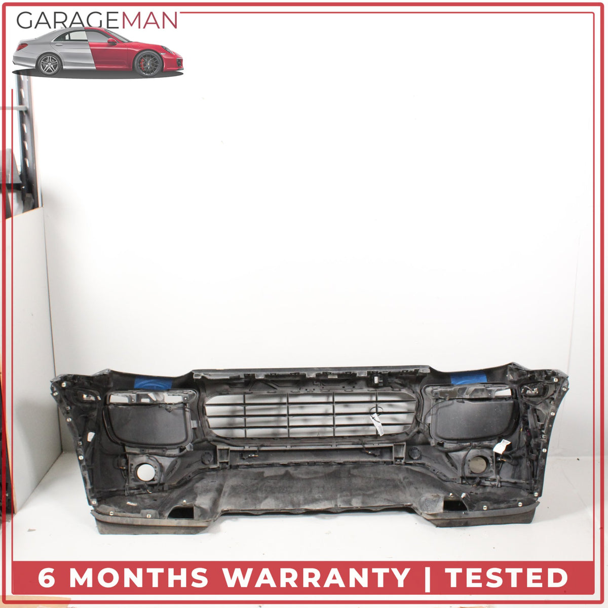 2015-2018 Porsche Cayenne 958 Front Bumper Cover Assembly Black OEM