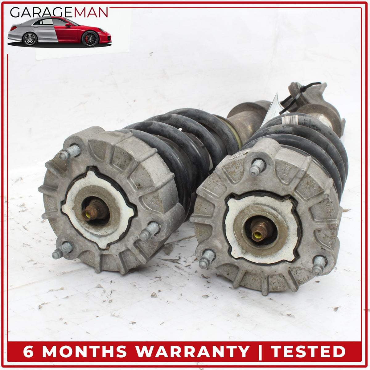 2010-2013 Porsche Panamera 970 Front Side PASM Shock Strut Absorber Set OEM