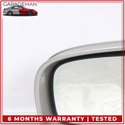 2007-2009 Mercedes W211 E350 Left Side Door Rear View Mirror Silver Metallic OEM